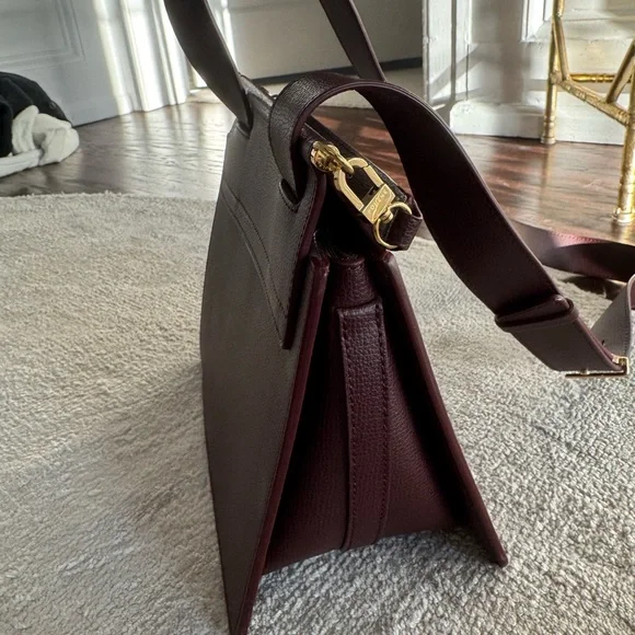 Polene Numéro Sept burgundy bag - Picture 5 of 8